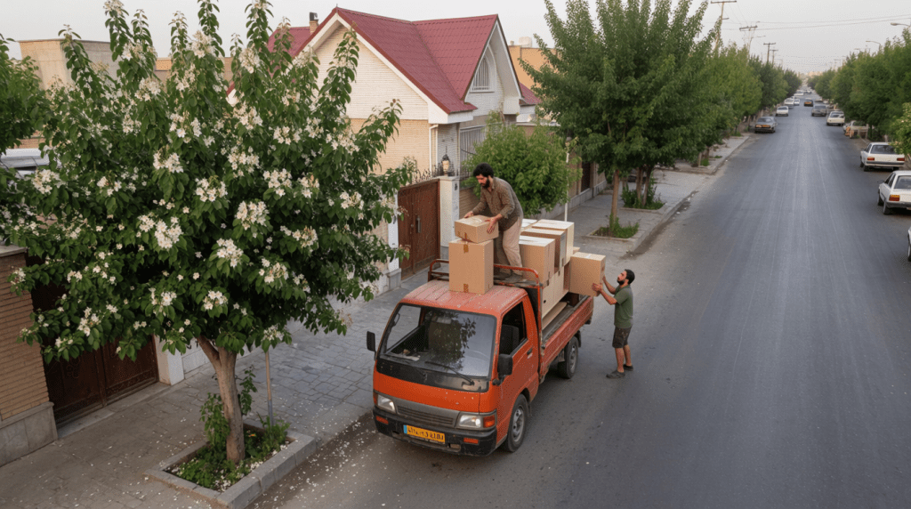 باربرای با کارگر اسباب کشی